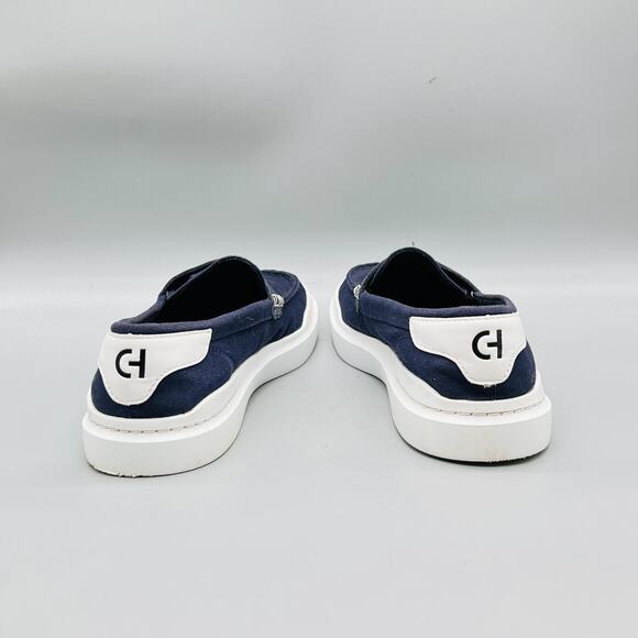Cole Haan Shoes Mens 8.5 Blue Canvas Grand Penny Loafers Casual Comfort Walking main image 7